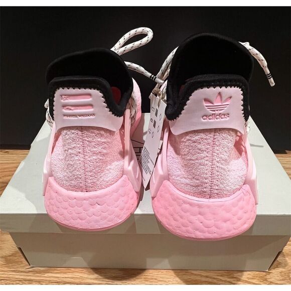 Adidas Pharrell NMD Hu Pink Unisex Sneakers Size 5 Athletic Casual - Picture 3 of 11